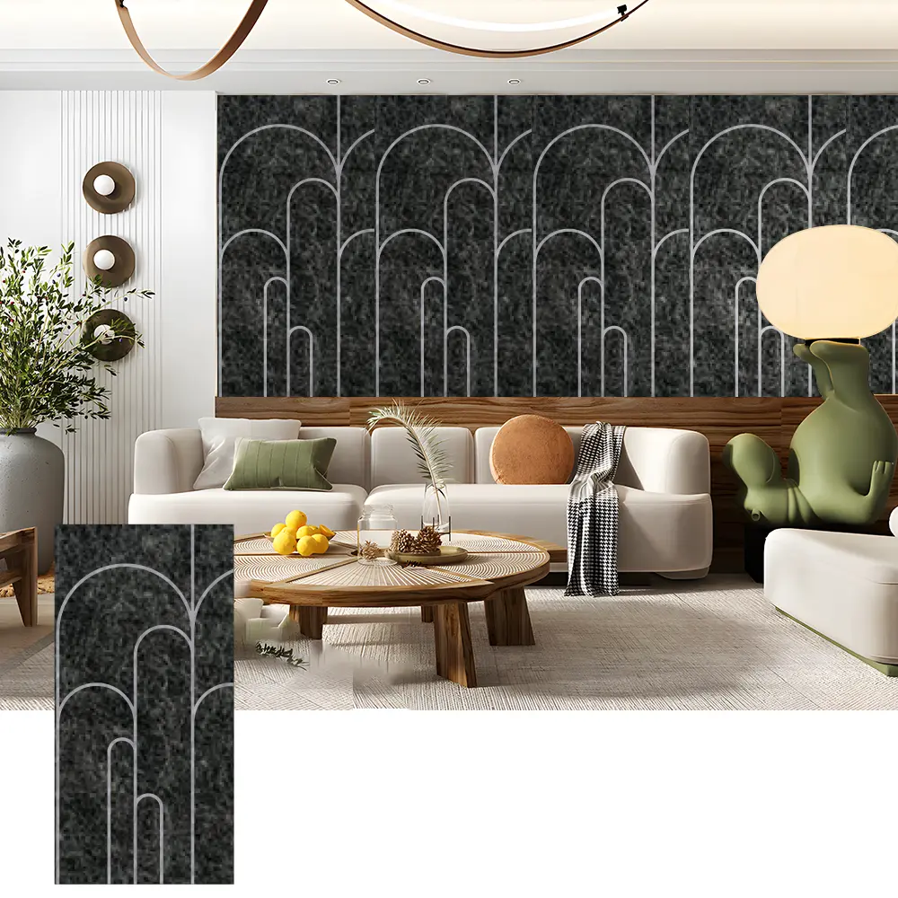 3D PET Acoustic Wall Panels for Decorative Interiors