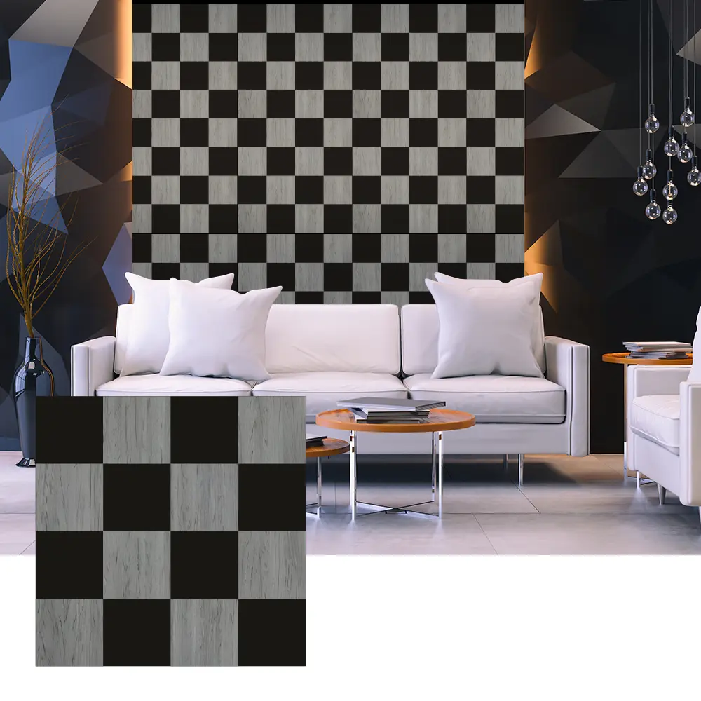 3D Wood Veneer Acoustic Panels for Interior Wall Design