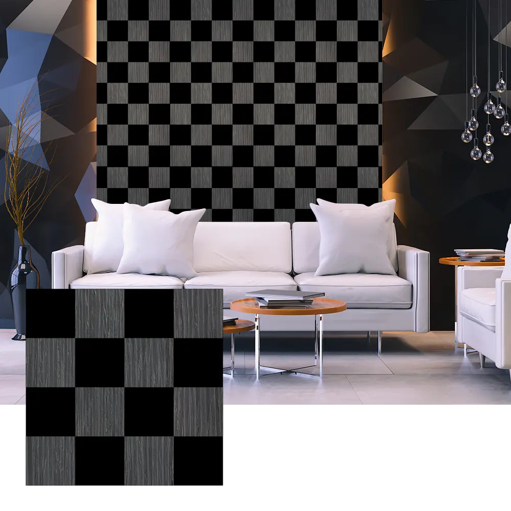3D Wood Veneer Acoustic Panels for Interior Wall Design