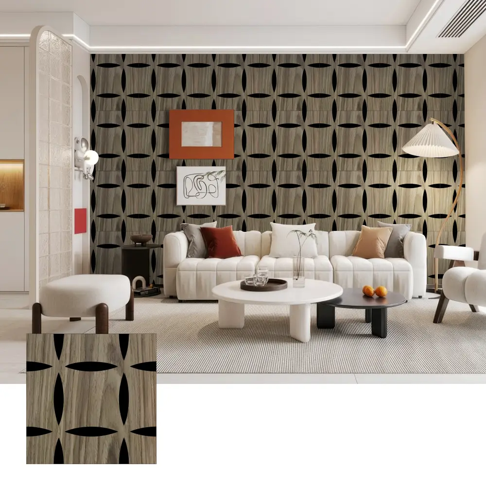 3D Wooden Acoustic Wall Panels for Decorative Interiors 3D Wooden Acoustic Wall Panels for Decorative Interiors