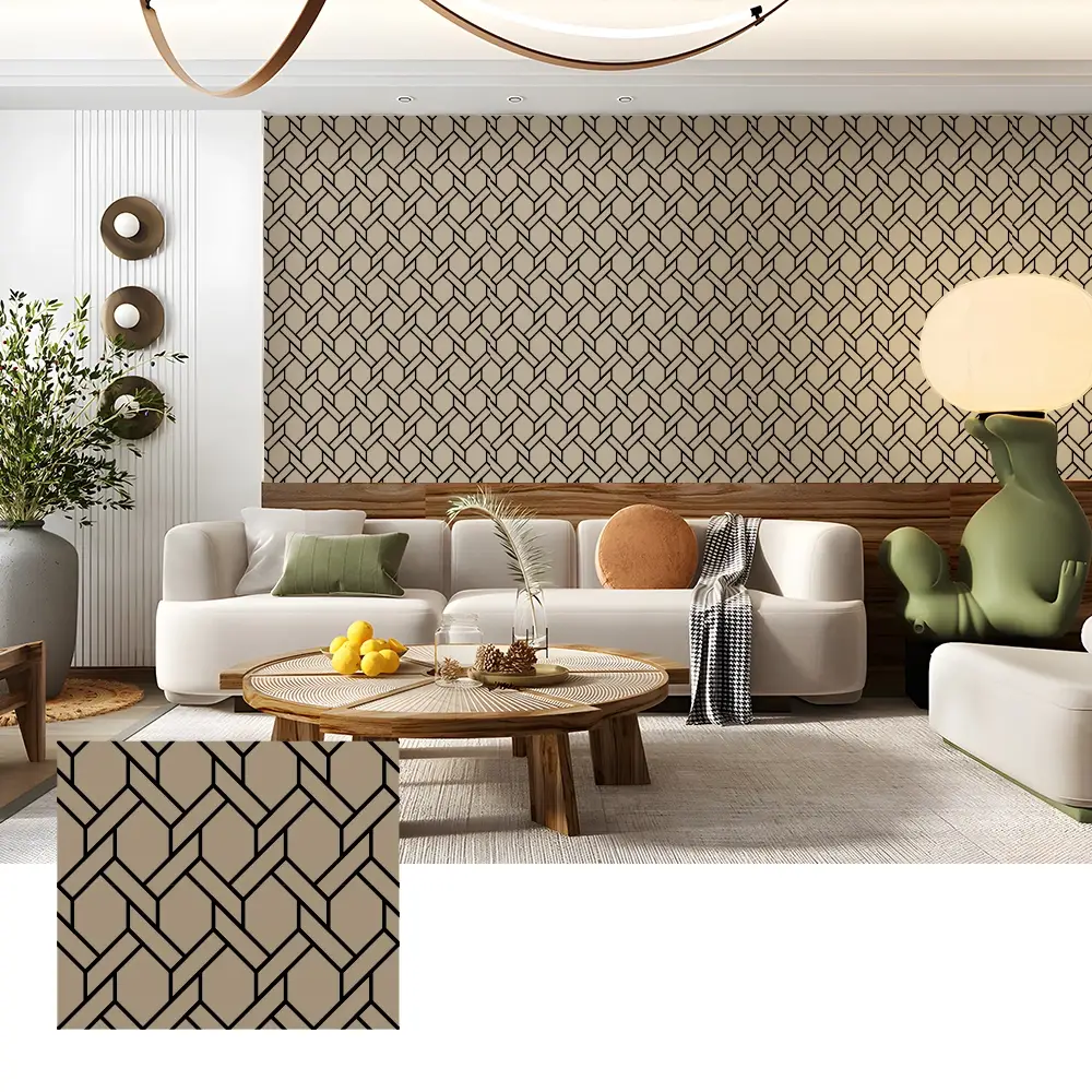Acoustic Wood Veneer Wall Panels for Home Theater Interiors