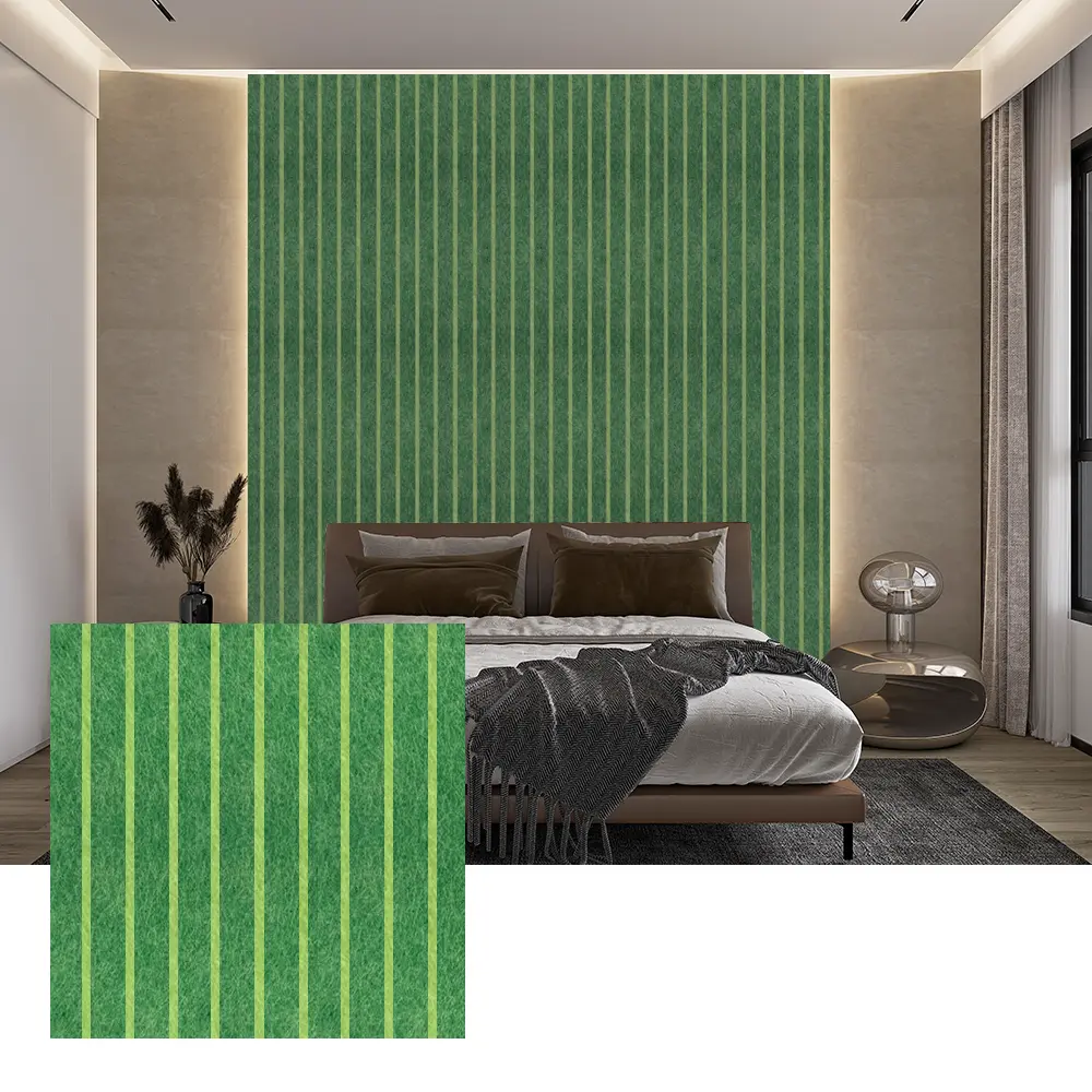 Colored PET Acoustic Panels for Interior Wall Decoration