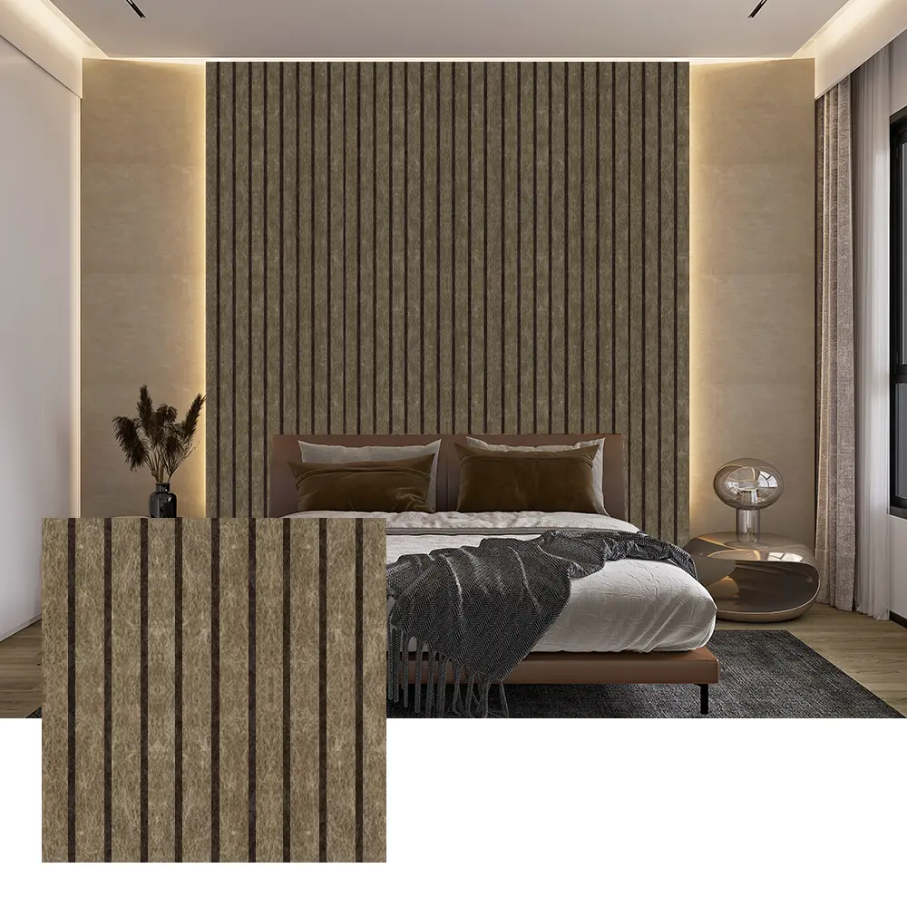 Colored PET Acoustic Panels for Interior Wall Decoration