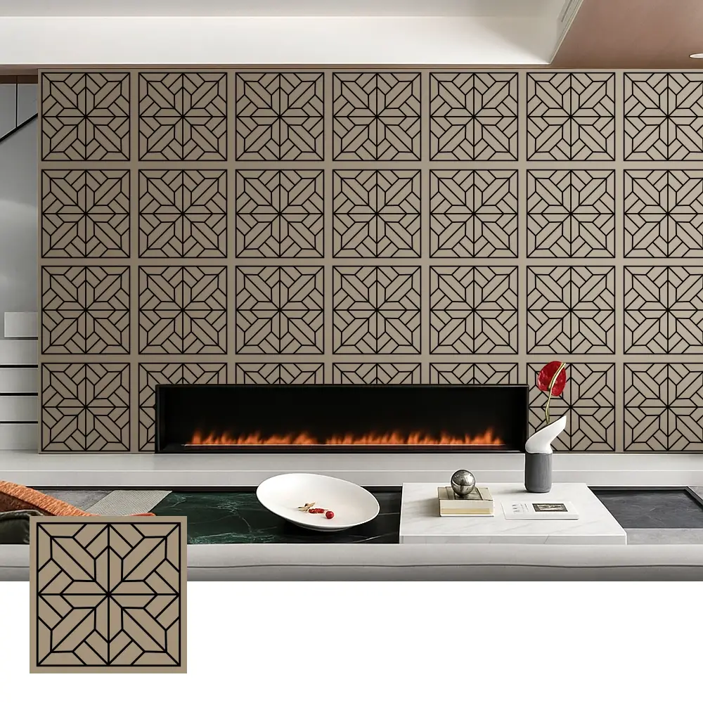Decorative Wood Veneer Acoustic Panels for Interior Use