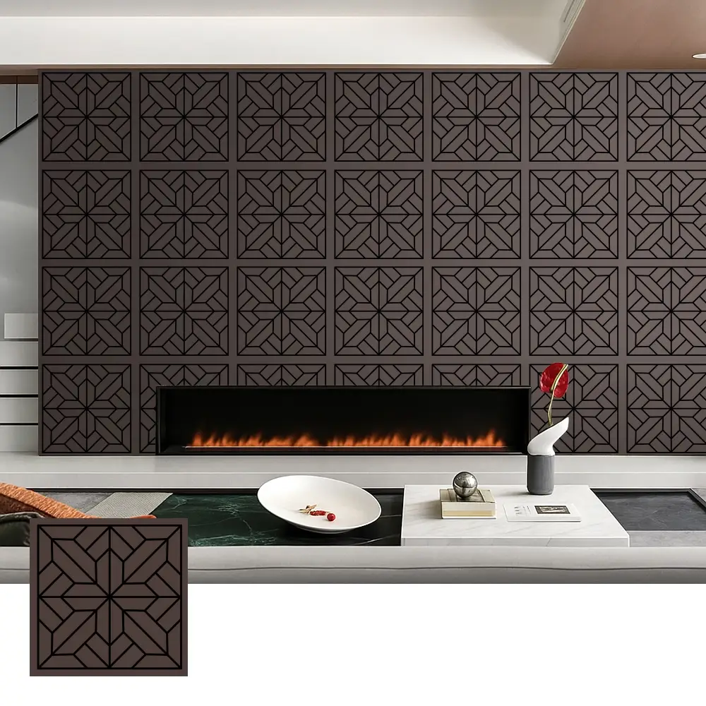 Decorative Wood Veneer Acoustic Panels for Interior Use