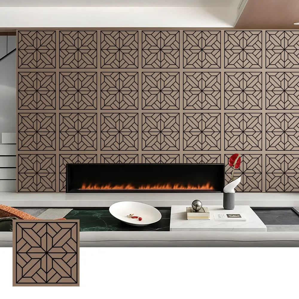 Decorative Wood Veneer Acoustic Panels for Interior Use