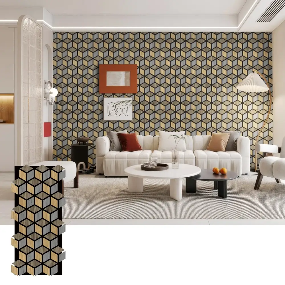 Easy Install Acoustic Wood Wall Panels for Interior Use