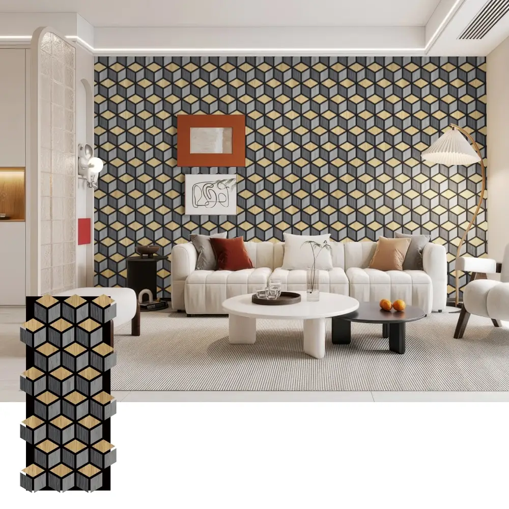 Easy Install Acoustic Wood Wall Panels for Interior Use