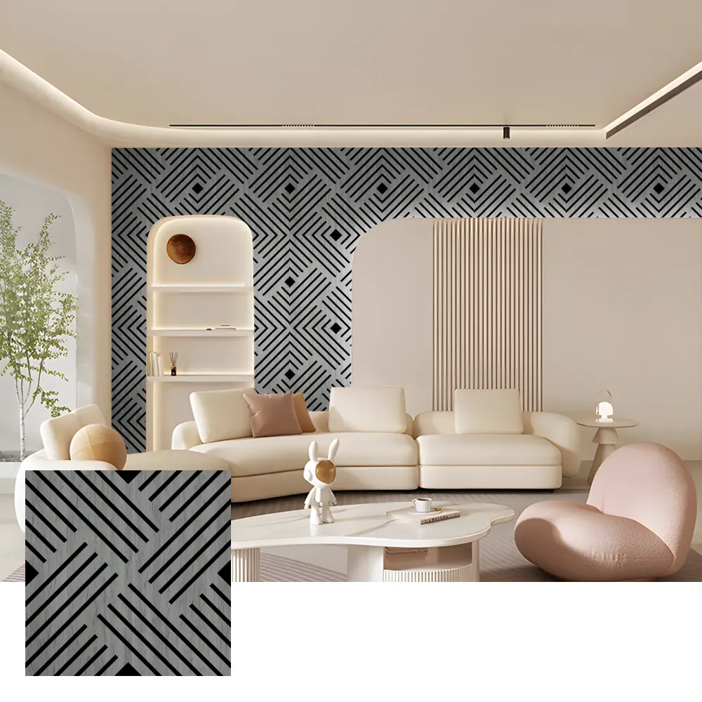 Eco-Friendly Wood Slat Acoustic Panels for Interior Walls