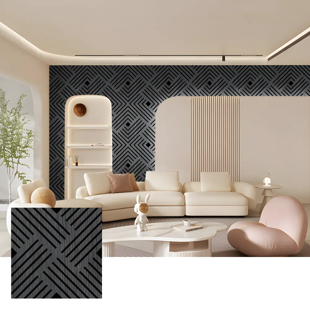Eco-Friendly Wood Slat Acoustic Panels for Interior Walls