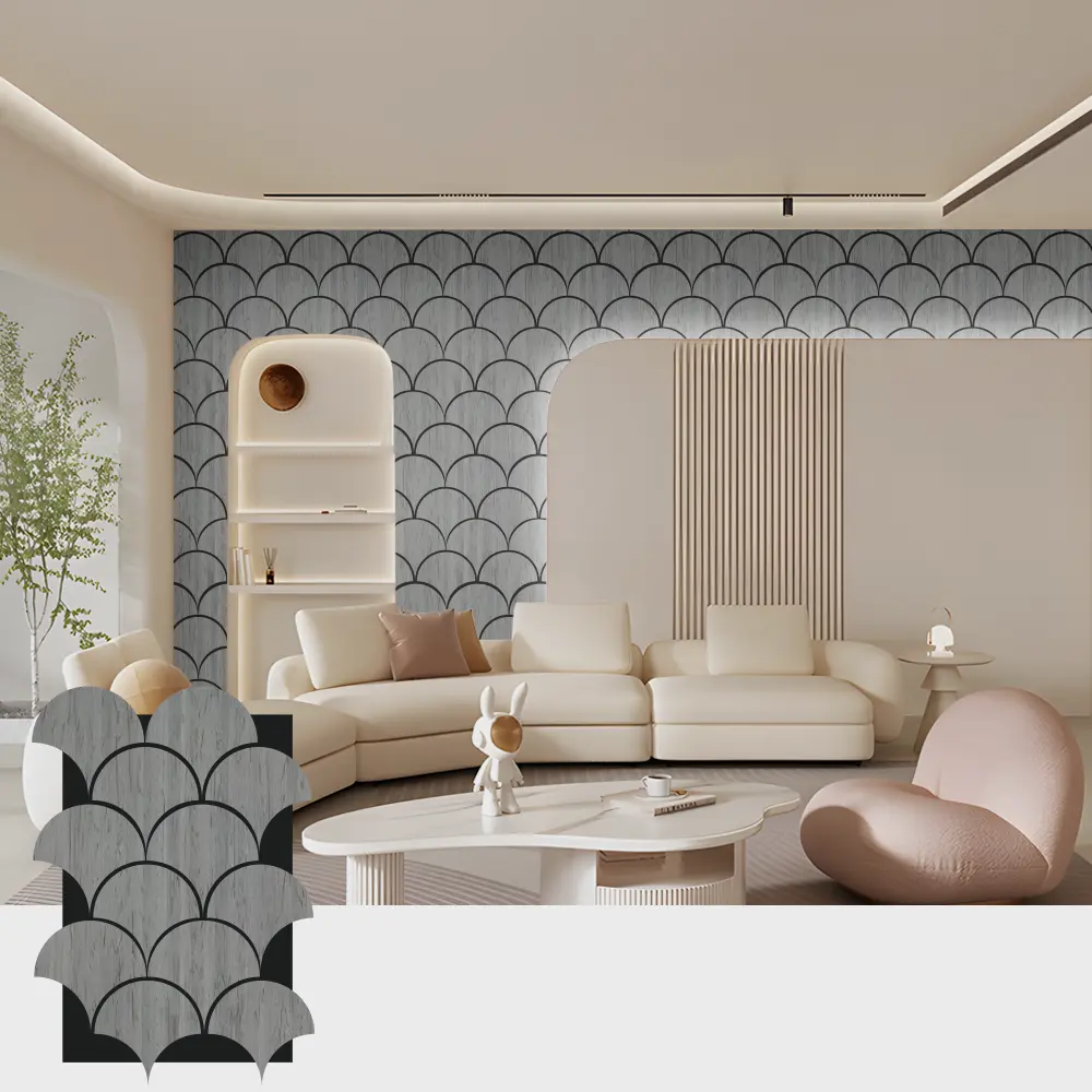 Grooved Wood Acoustic Panels for Interior Spaces