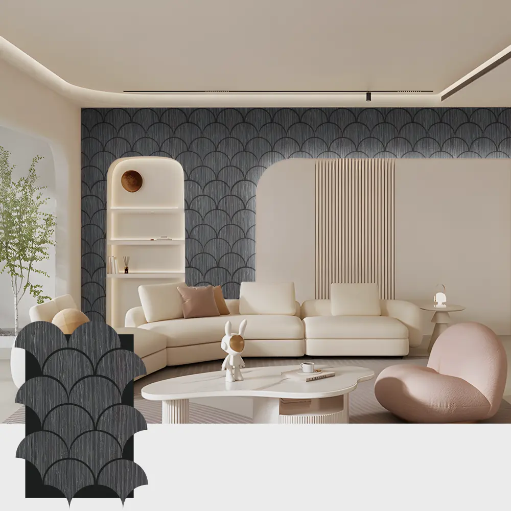 Grooved Wood Acoustic Panels for Interior Spaces