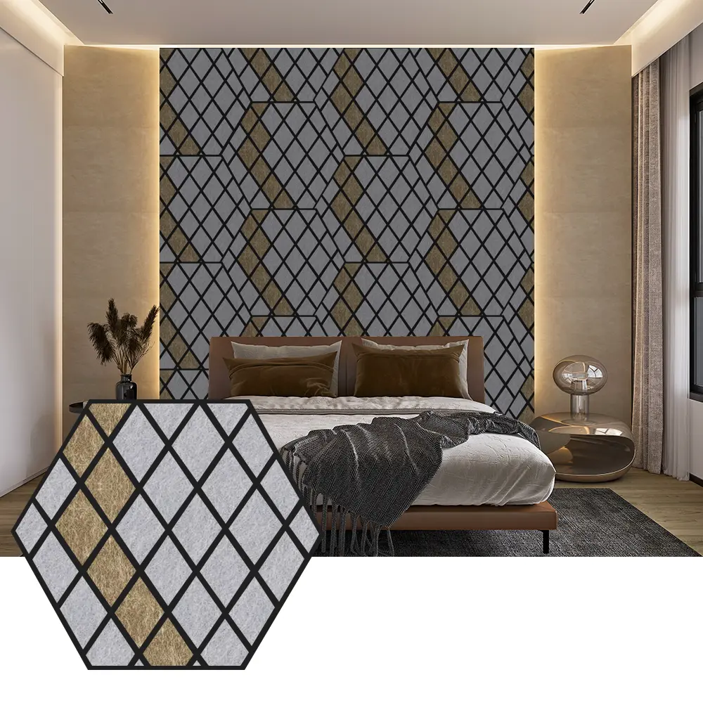 Hexagon PET Acoustic Panels for Modern Wall Design