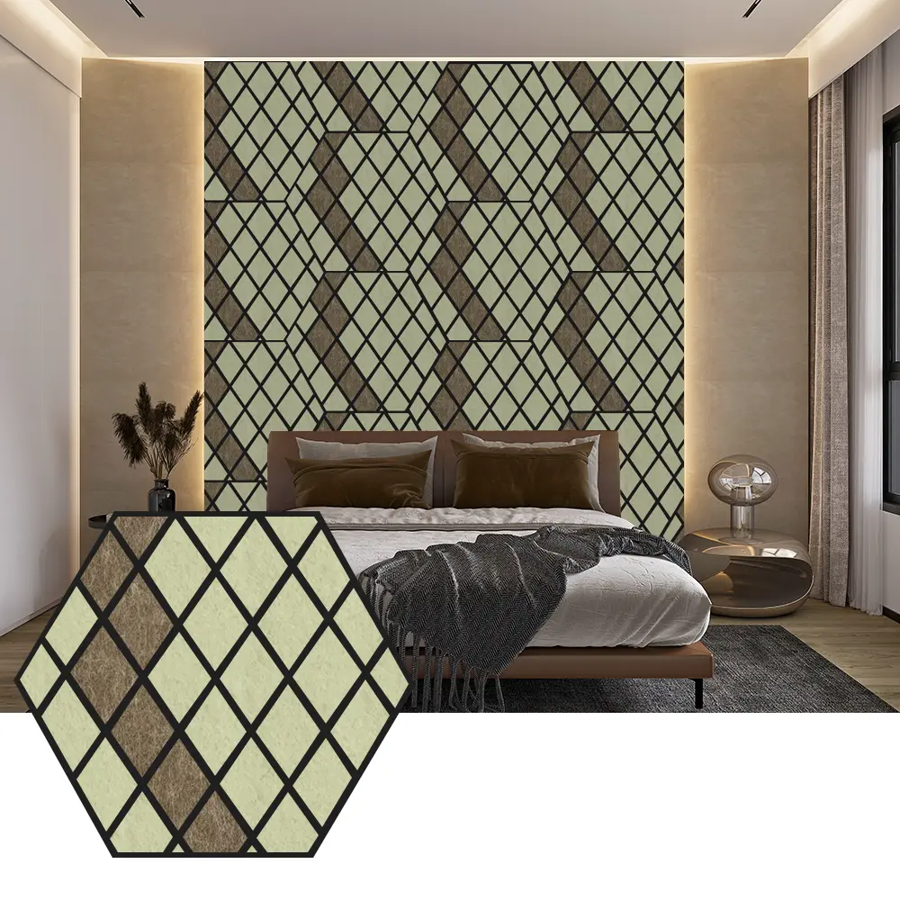 Hexagon PET Acoustic Panels for Modern Wall Design