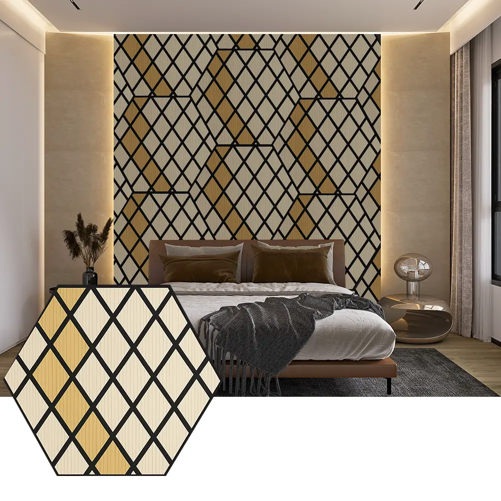 Hexagon PET Acoustic Panels for Modern Wall Design Hexagon PET Acoustic Panels for Modern Wall Design