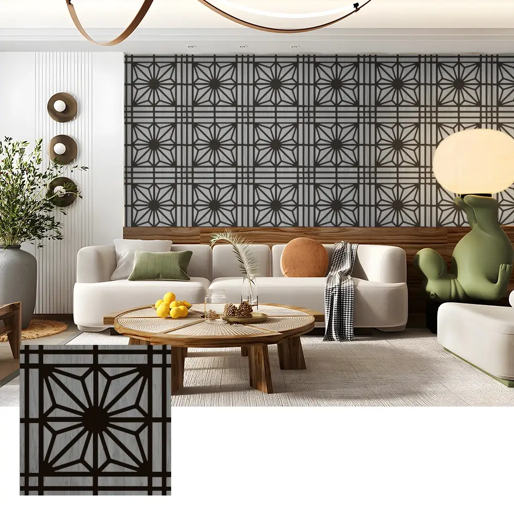Natural Wood Veneer Acoustic Panels for Cinema Walls