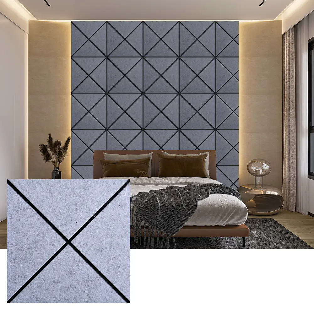 Recycled PET Felt Acoustic Panels for Interior Use