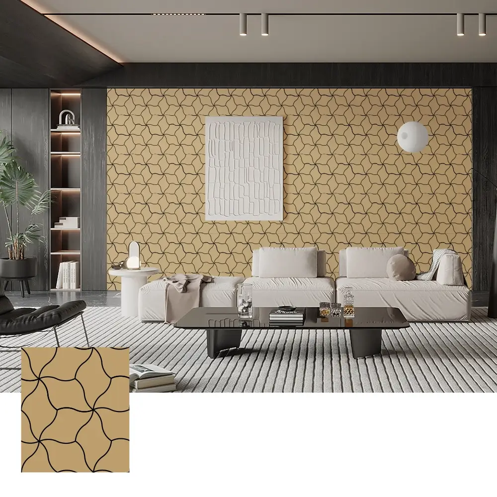 Sound Absorbing Wood Veneer Acoustic Panels for Walls