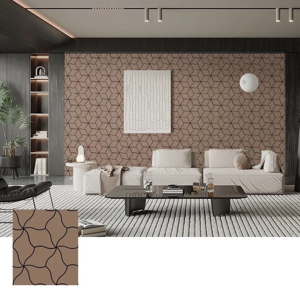Sound Absorbing Wood Veneer Acoustic Panels for Walls