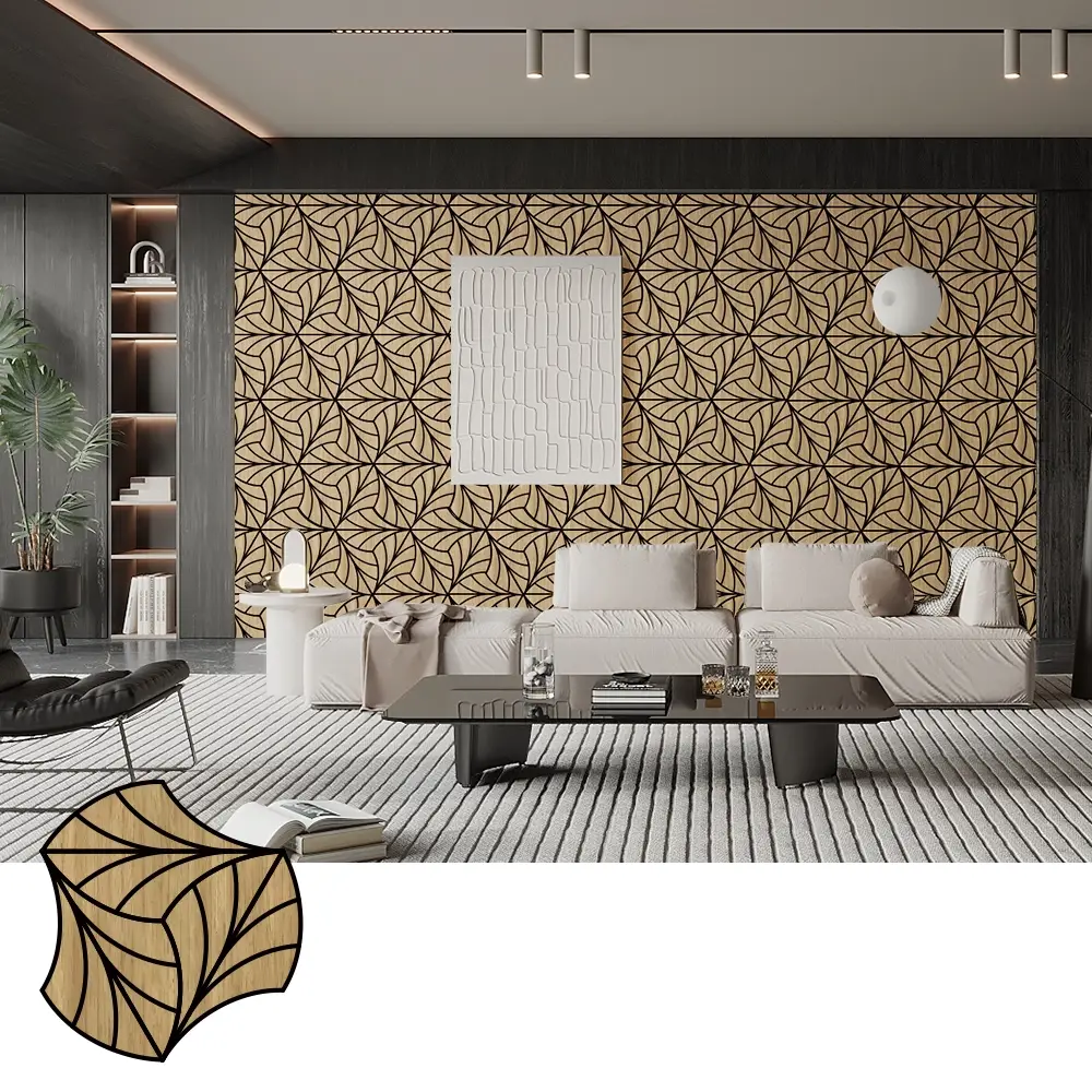 Wood Veneer Acoustic Panels for Music Studio Sound Control