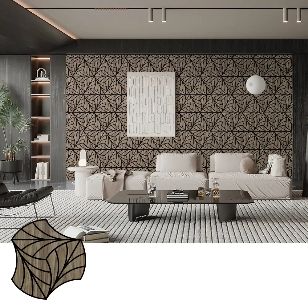 Wood Veneer Acoustic Panels for Music Studio Sound Control