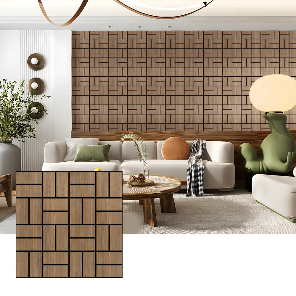 Wood Veneer Acoustic Wall Panels for Sound Absorption