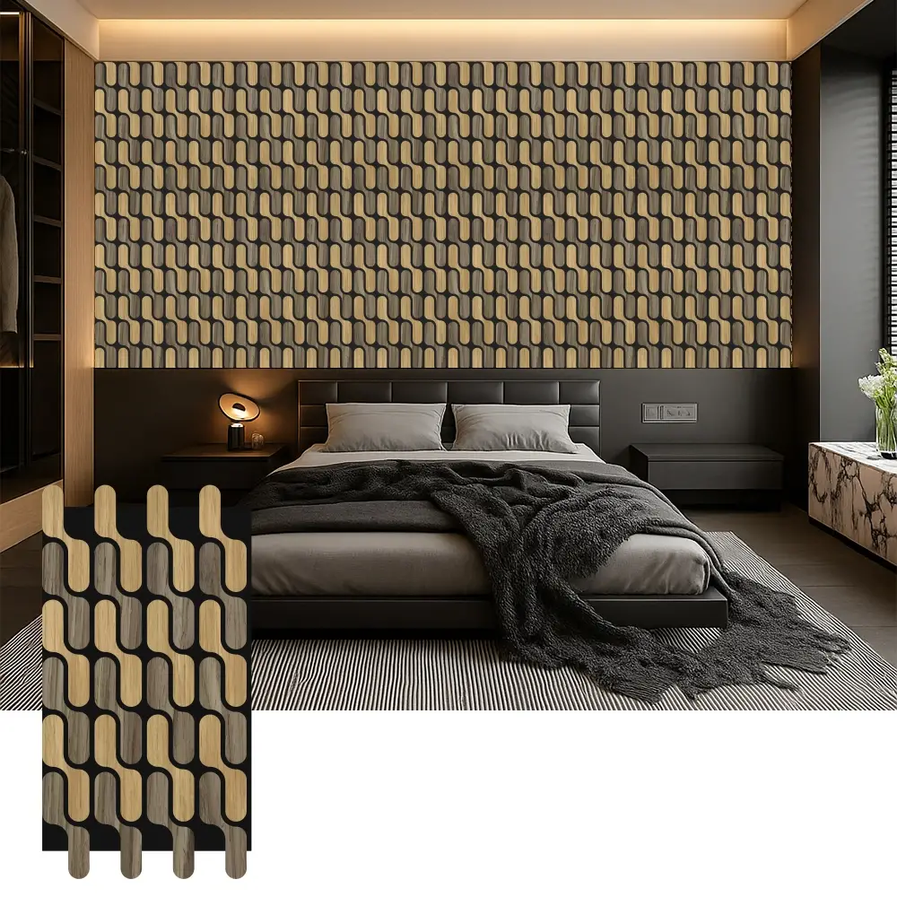 Wooden Acoustic Panels for Bedroom Sound Control