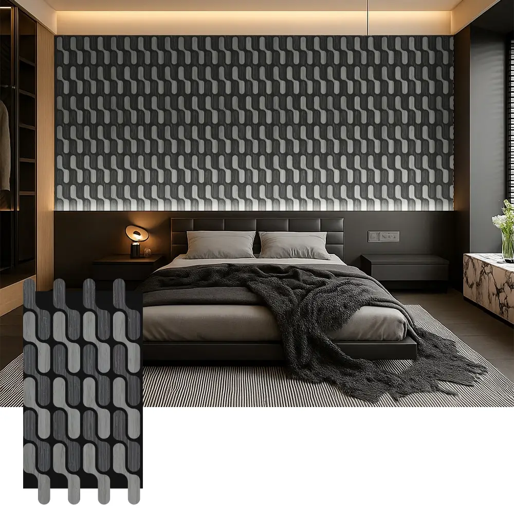 Wooden Acoustic Panels for Bedroom Sound Control