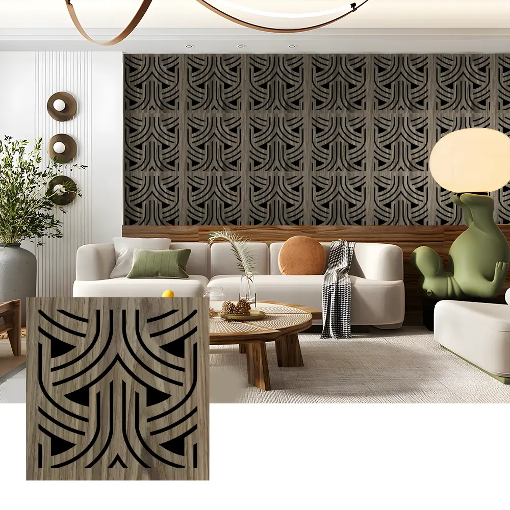 Wooden Acoustic Slat Panels for Wall Applications