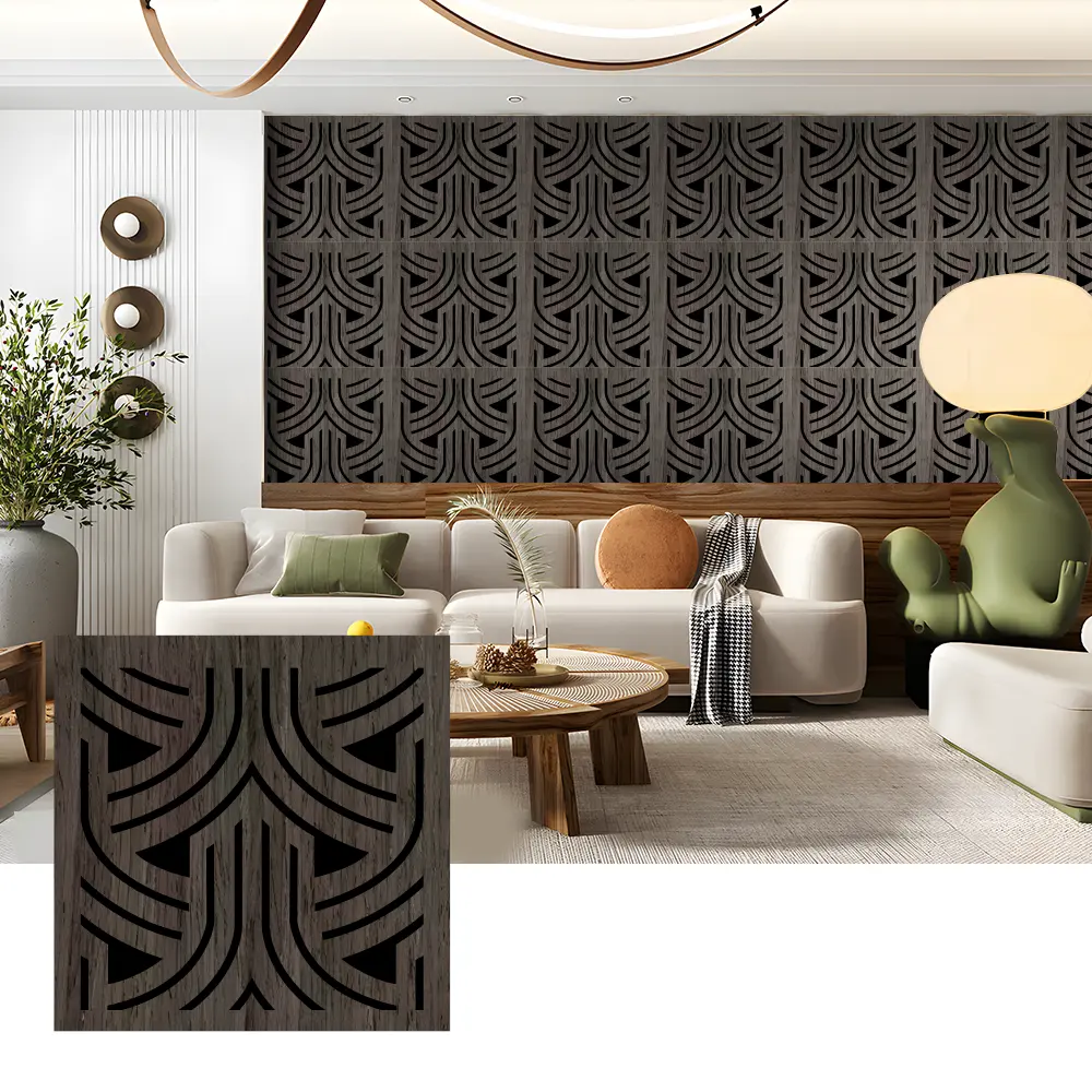Wooden Acoustic Slat Panels for Wall Applications
