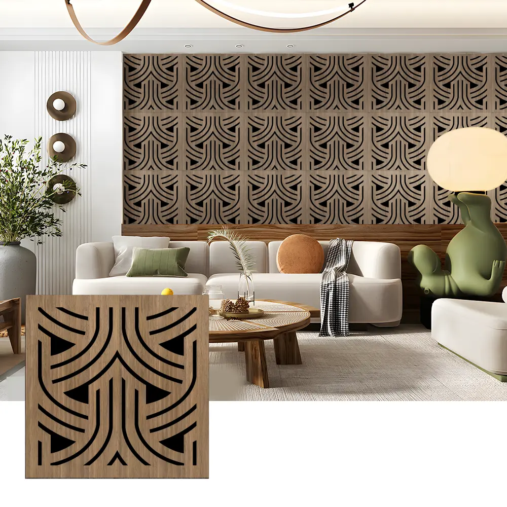 Wooden Acoustic Slat Panels for Wall Applications