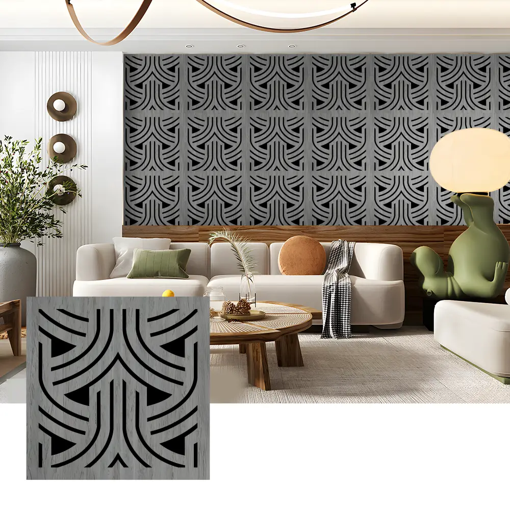 Wooden Acoustic Slat Panels for Wall Applications